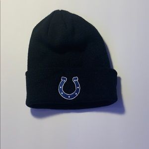 Men’s black Colts winter hat
